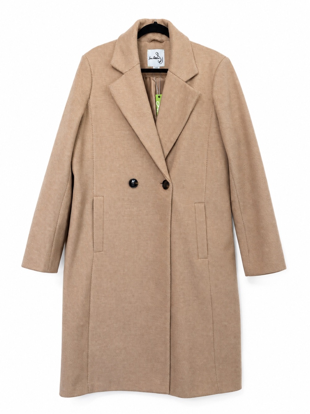 Sam Edelman Sesame Twill Double Breasted Long Coat